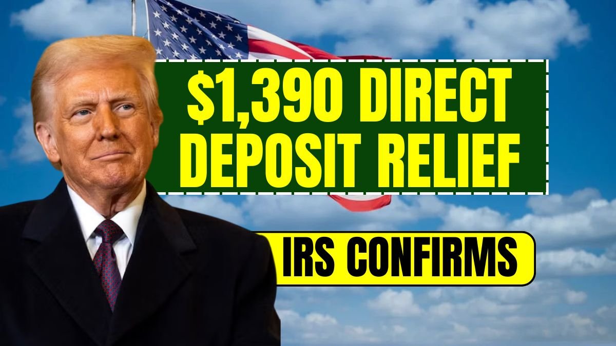 $1,390 Direct Deposit Relief – IRS Confirms December 2025 Date!