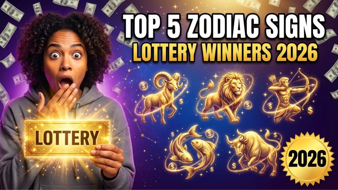 Top 5 Zodiac Signs Most Likely To Win the Lottery 2026